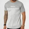 De gros 🌟 Tee 👕 Shirt A Rayures LM471 Gris Clair de Classic Series 🎁 -Classic Series Soldes classic series 329612 LM471 GRI 20220728T144639 01