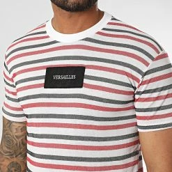 Promo ✨ Tee 👚 Shirt LM077 Blanc Noir Rouge de Classic Series 🛒 -Classic Series Soldes classic series 329694 LM077 KIRMIZI 20220728T143930 02