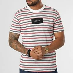 Promo ✨ Tee 👚 Shirt LM077 Blanc Noir Rouge de Classic Series 🛒 -Classic Series Soldes classic series 329694 LM077 KIRMIZI 20220728T143932 03