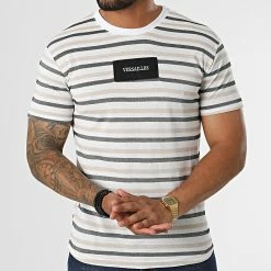 Sortie 💯 Tee 👚 Shirt LM077 Blanc Noir Beige de Classic Series ⭐ -Classic Series Soldes classic series 329709 LM077 VIZON 20220728T143953 03