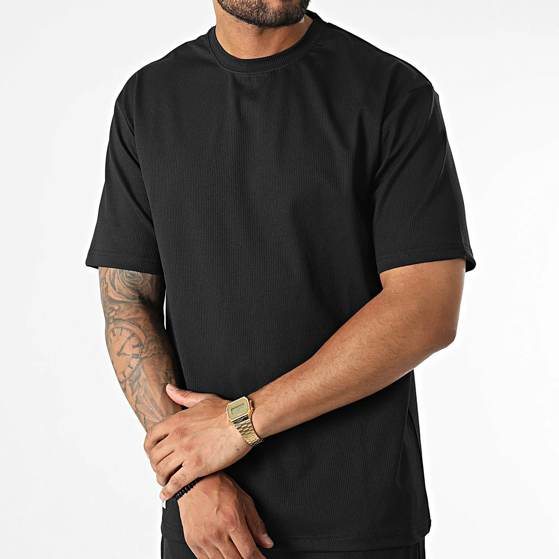 Offres 👏 Ensemble Tee 👕 Shirt Et Pantalon Jogging MAX009 Noir de Classic Series 🛒 5 Offres 👏 Ensemble Tee 👕 Shirt Et Pantalon Jogging MAX009 Noir de Classic Series 🛒 – Image 3