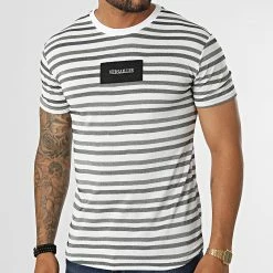 Nouveau ✨ Tee 👚 Shirt LM077 Blanc Noir Vert Kaki de Classic Series 👍