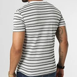 Nouveau ✨ Tee 👚 Shirt LM077 Blanc Noir Vert Kaki de Classic Series 👍 -Classic Series Soldes classic series 329720 LM077 HAKI 20220728T143911 04