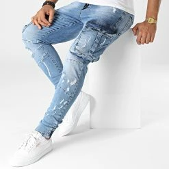 Tout neuf 😉 Pantalon Cargo 15479 Bleu Denim de Classic Series 🛒 -Classic Series Soldes classic series 329737 15479 MAVI 20220727T152654 03