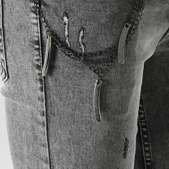 De gros 🔥 Jean Skinny 15602 Gris Anthracite Chiné de Classic Series 😀 7 De gros 🔥 Jean Skinny 15602 Gris Anthracite Chiné de Classic Series 😀 -Classic Series Soldes classic series 329742 15602GR FUME 20220728T160510 02