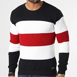 Budget 🎁 Pull 52278 Beige Clair Bleu Marine Rouge de Classic Series 😉