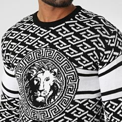 Sortie ✔️ Pull 52252 Noir Blanc Renaissance de Classic Series 😉 -Classic Series Soldes classic series 329819 52252 NOIR 20220728T100000 02