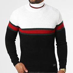 Meilleur prix 🔔 Pull Col Roulé 52303 Noir Beige Clair de Classic Series ✨ -Classic Series Soldes classic series 329825 52303 NOIR 20220728T100208 03