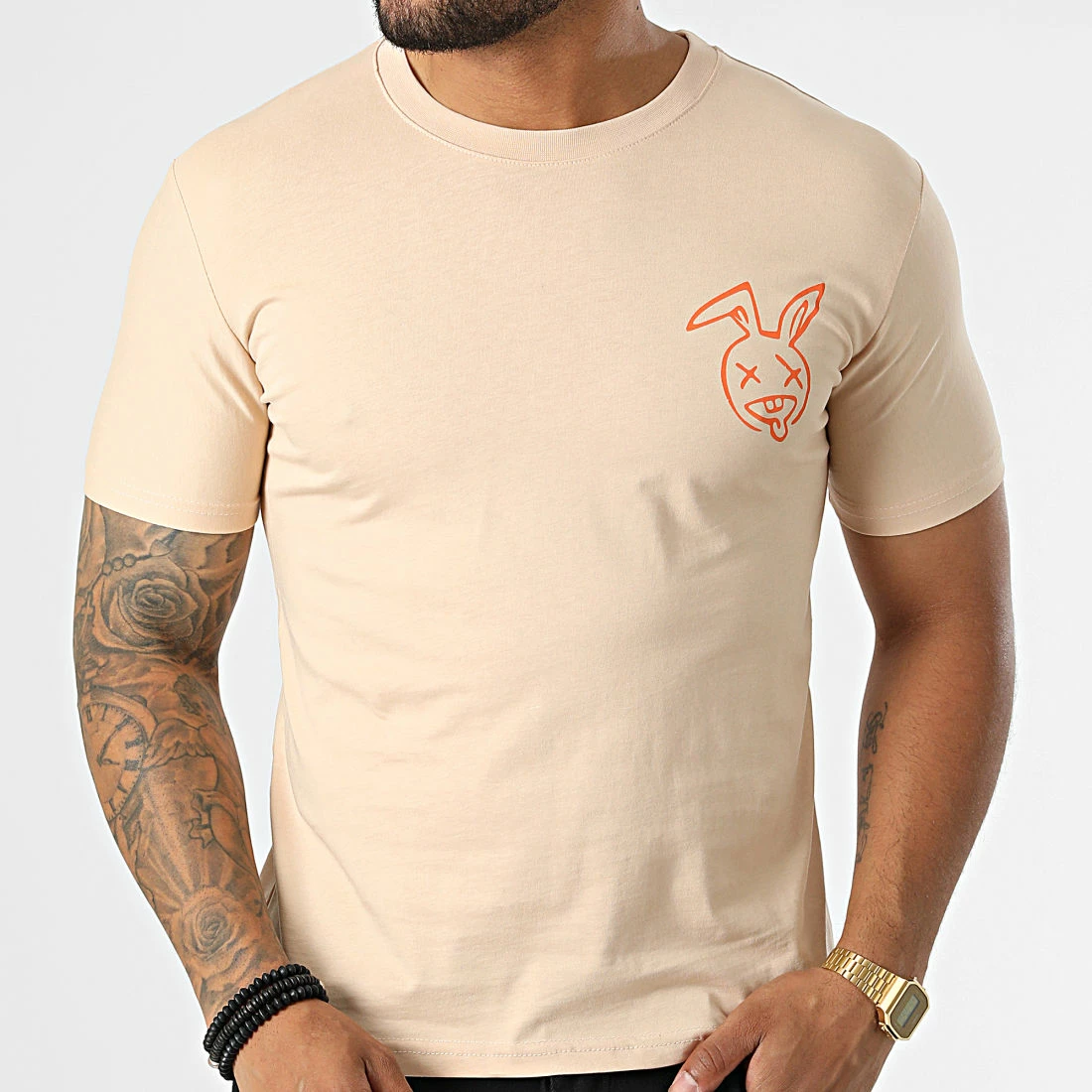 Remise 💯 Tee 👕 Shirt BES179 Beige de Classic Series 👍 5 Remise 💯 Tee 👕 Shirt BES179 Beige de Classic Series 👍 – Image 3