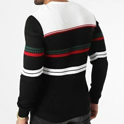 Vente flash 🧨 Pull 52241 Noir Beige Clair de Classic Series 🔔 -Classic Series Soldes classic series 330811 52241 NOIR 20220811T142644 04