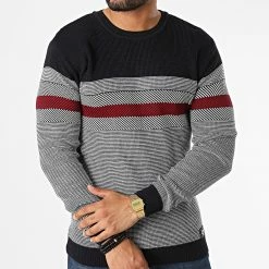 Sortie ⭐ Pull 52286 Bleu Marine Blanc de Classic Series 🔔 -Classic Series Soldes classic series 330812 52286 MARINE 20220811T142845 03