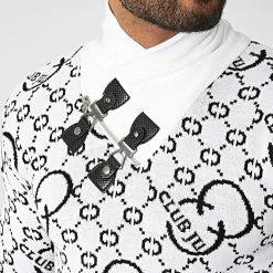 Nouveau 🔥 Pull Col Amplified 52235 Blanc de Classic Series 😀 -Classic Series Soldes classic series 330826 52235 BLANC 20220805T103020 02