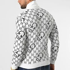 Nouveau 🔥 Pull Col Amplified 52235 Blanc de Classic Series 😀 -Classic Series Soldes classic series 330826 52235 BLANC 20220805T103022 04