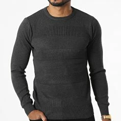 Grosses soldes 😍 Pull G1809 Gris Anthracite Chiné de Classic Series ⌛ -Classic Series Soldes classic series 332021 G1809 DARK GREY 20220811T152556 03