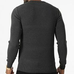 Grosses soldes 😍 Pull G1809 Gris Anthracite Chiné de Classic Series ⌛ -Classic Series Soldes classic series 332021 G1809 DARK GREY 20220811T152557 04