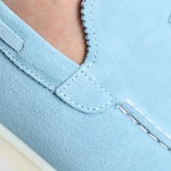 Grosses soldes ⭐ Mocassins 801 Bleu Ciel de Classic Series ✔️ -Classic Series Soldes classic series 332115 801 SKY SUET 20220818T160049 02
