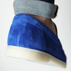 Acheter 💯 Mocassins 801 Bleu Roi de Classic Series 🤩 -Classic Series Soldes classic series 332124 801 SAX SUET 20220818T155942 04