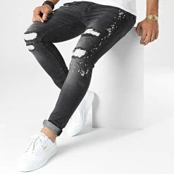 Le moins cher 😉 Jean Skinny 3077 Gris Anthracite de Classic Series 🔥 -Classic Series Soldes classic series 332557 3077 SIYAH 20220822T162334 03