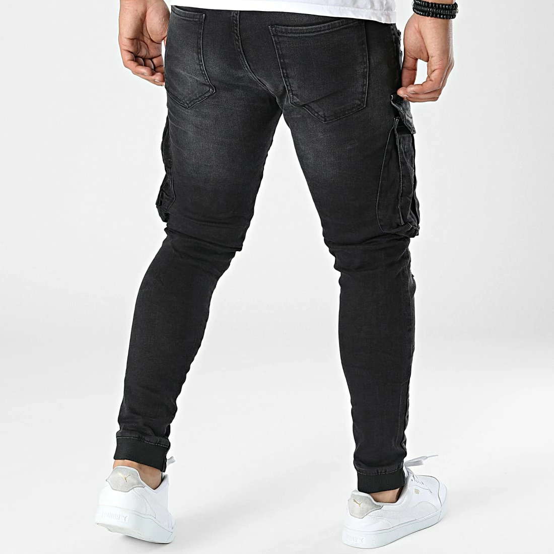 Promo 🥰 Pantalon Cargo Skinny 13437 Gris Anthracite de Classic Series ❤️ 6 Promo 🥰 Pantalon Cargo Skinny 13437 Gris Anthracite de Classic Series ❤️ – Image 4