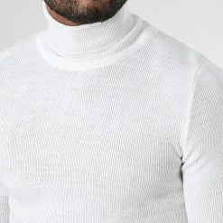 Meilleur prix ⭐ Pull Col Roulé 1406 Blanc de Classic Series 😍 -Classic Series Soldes classic series 334664 1406 BLANC 20220902T162610 02