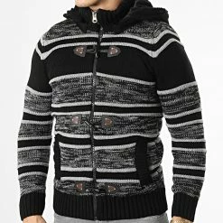 Tout neuf 💯 Gilet Zippé Capuche 3000 Noir Gris Clair de Classic Series ❤️ -Classic Series Soldes classic series 336284 3000 GREY 20220912T154654 03