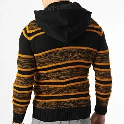 Offres 🛒 Gilet Zippé Capuche 3000 Noir Orange de Classic Series 🛒 -Classic Series Soldes classic series 336288 3000 YELLOW 20220912T154711 04