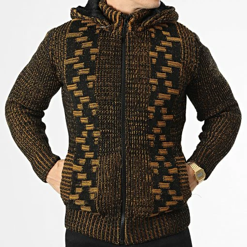 Meilleure affaire 🥰 Gilet Zippé Capuche 3004 Noir Orange de Classic Series 🥰 -Classic Series Soldes classic series 336291 3004 YELLOW 20220912T153412 01