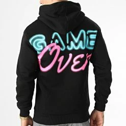 Promo 😉 Sweat Capuche GK-1128 Noir de Classic Series ✔️