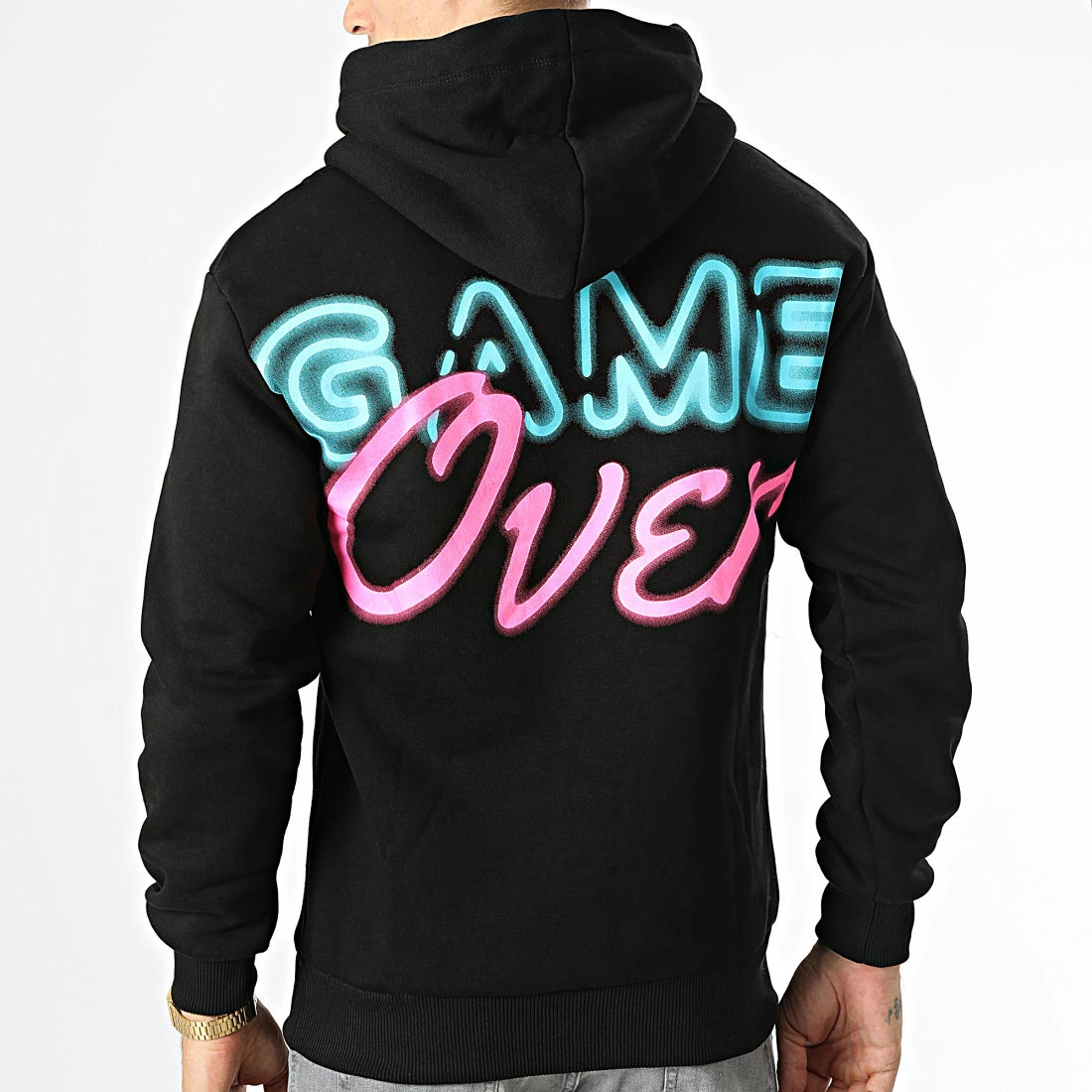 Promo 😉 Sweat Capuche GK-1128 Noir de Classic Series ✔️ 3 Promo 😉 Sweat Capuche GK-1128 Noir de Classic Series ✔️