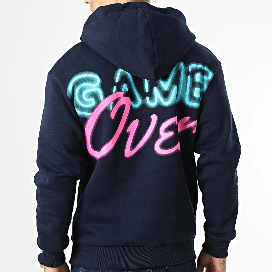 Le moins cher 👏 Sweat Capuche GK-1128 Bleu Marine de Classic Series 🤩 3 Le moins cher 👏 Sweat Capuche GK-1128 Bleu Marine de Classic Series 🤩