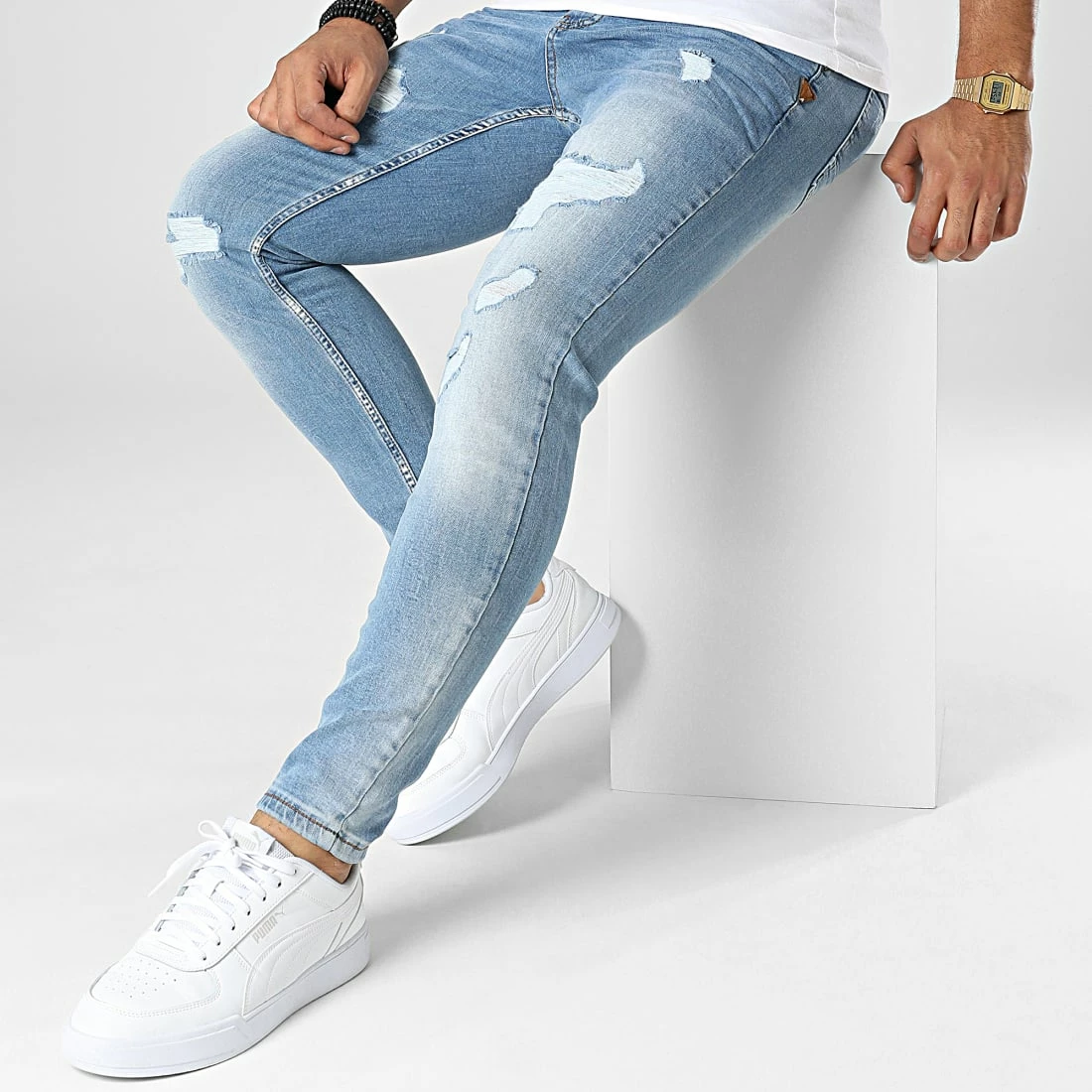 Meilleur prix đ Jean Skinny DHZ-3810 Bleu Wash de Classic Series â 5 Meilleur prix đ Jean Skinny DHZ-3810 Bleu Wash de Classic Series â â Image 3