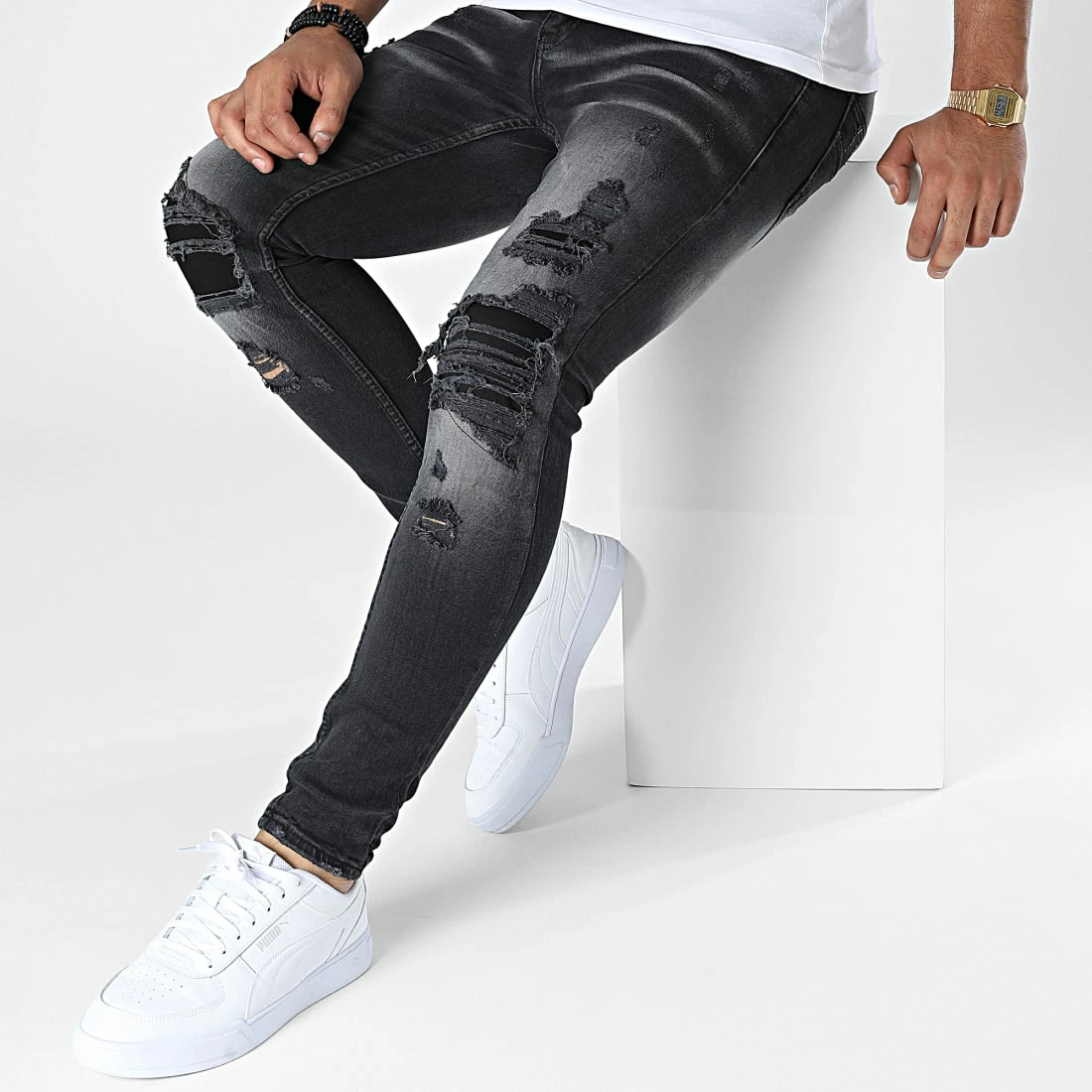 Offres 🤩 Jean Skinny DHZ-3843 Noir de Classic Series 👏 5 Offres 🤩 Jean Skinny DHZ-3843 Noir de Classic Series 👏 – Image 3