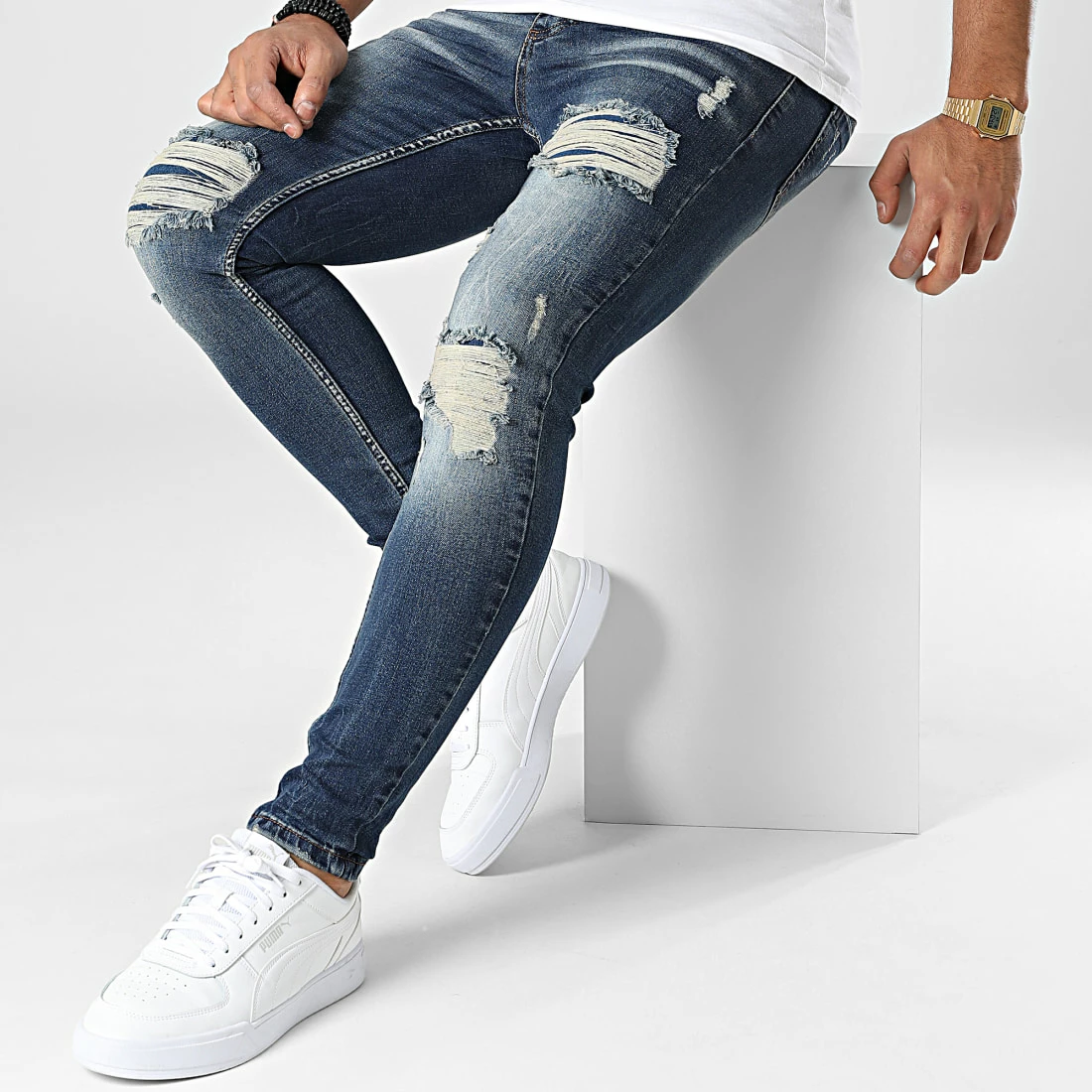 Meilleur prix 🧨 Jean Skinny DHZ-3995 Bleu Brut de Classic Series 🎉 5 Meilleur prix 🧨 Jean Skinny DHZ-3995 Bleu Brut de Classic Series 🎉 – Image 3
