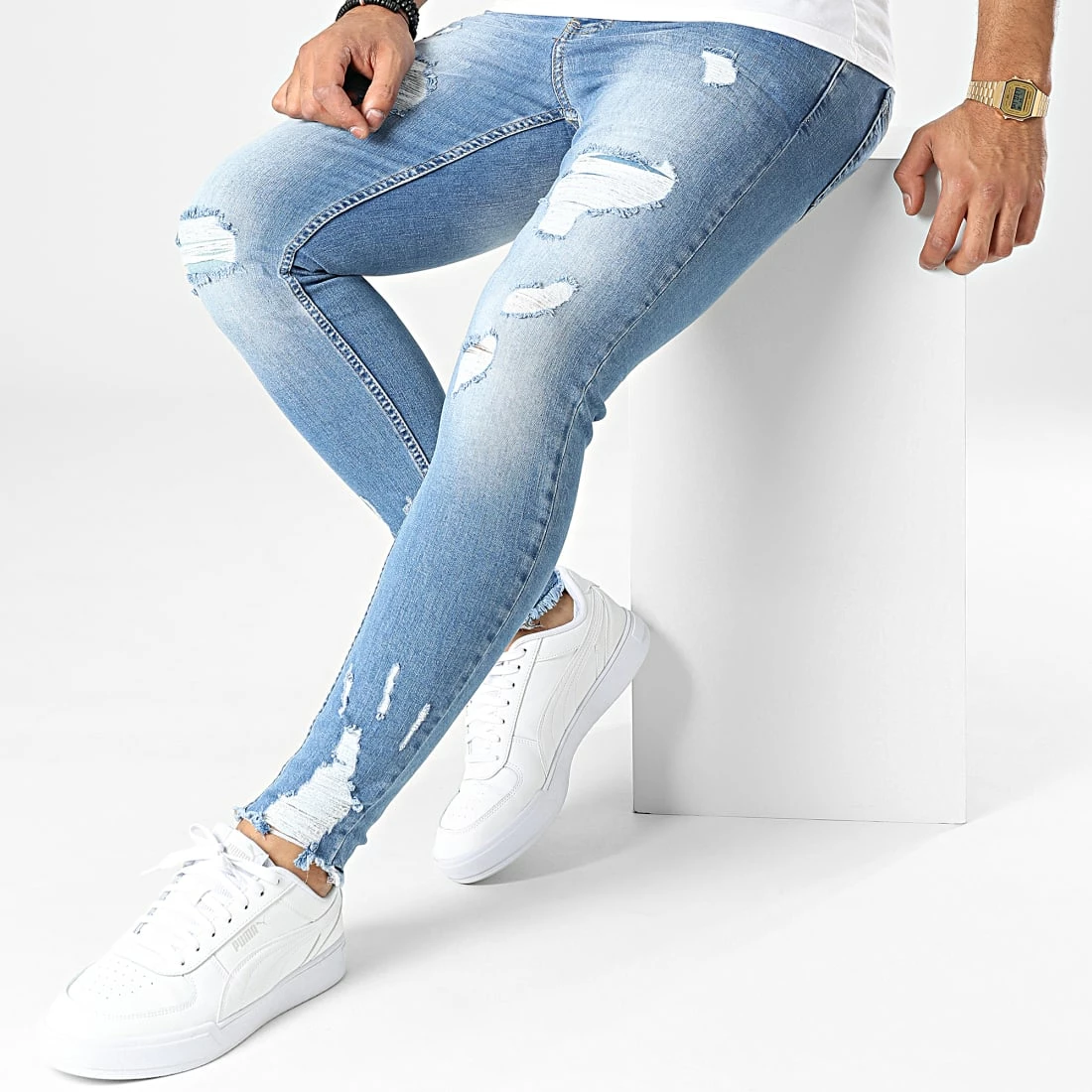 Bon marché ⭐ Jean Skinny DHZ-3870 Bleu Wash de Classic Series ✨ 5 Bon marché ⭐ Jean Skinny DHZ-3870 Bleu Wash de Classic Series ✨ – Image 3
