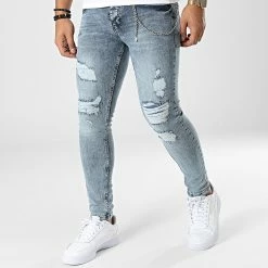Promo 😀 Jean Skinny DHZ-3846 Bleu Wash de Classic Series 🧨