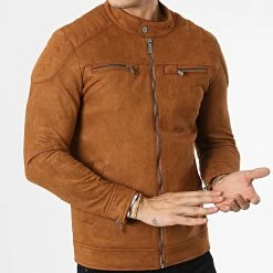 Vente flash 💯 Veste Biker Suédine 506 Camel de Classic Series 😍 8 Vente flash 💯 Veste Biker Suédine 506 Camel de Classic Series 😍 -Classic Series Soldes classic series 336575 506 TABA 20220912T155713 03