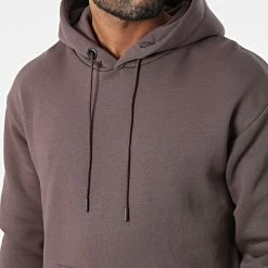 Le moins cher 🥰 Sweat Capuche GK-1097 Marron de Classic Series 🌟 -Classic Series Soldes classic series 336623 GK 1097 MURDUM 20220922T155926 02