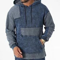 Promo ⌛ Sweat Capuche GK-1087 Bleu Marine de Classic Series 😉