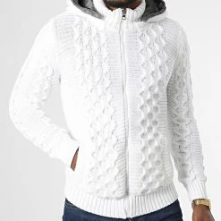 Sortie 👏 Gilet Capuche 3002 Blanc de Classic Series ✔️ -Classic Series Soldes classic series 336657 3002 WHITE 20220916T155300 03