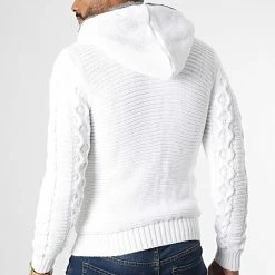 Sortie 👏 Gilet Capuche 3002 Blanc de Classic Series ✔️ -Classic Series Soldes classic series 336657 3002 WHITE 20220916T155302 04