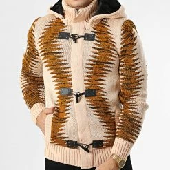 Top 10 🥰 Gilet Zippé Capuche 3003 Beige Camel de Classic Series 😉 -Classic Series Soldes classic series 336670 3003 BEIGE CAMEL 20220912T155641 03