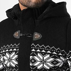 Nouveau 🔔 Gilet Capuche 3001 Noir Blanc de Classic Series 🎁 -Classic Series Soldes classic series 336751 3001 BLACK WHITE 20220916T150022 02