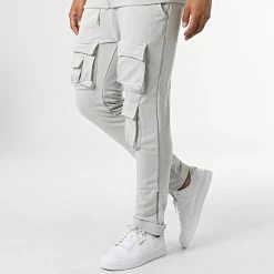 Remise 🎉 Ensemble De Survetement GK-1069T Gris Clair de Classic Series 💯 -Classic Series Soldes classic series 336797 GK 1069T ACIK GRI 20220909T150953 04