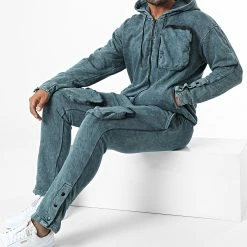 De gros 🛒 Ensemble De Survetement GK-1089T Gris Ardoise de Classic Series 🌟