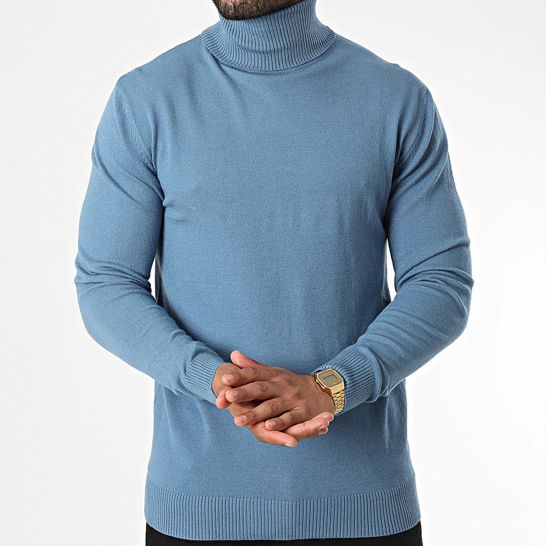 Le moins cher 😉 Pull Col Roulé 6741 Bleu de Classic Series 😍 5 Le moins cher 😉 Pull Col Roulé 6741 Bleu de Classic Series 😍 – Image 3