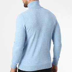 Meilleur prix ✨ Pull Col Roulé 6741 Bleu Clair Chiné de Classic Series 🌟 -Classic Series Soldes classic series 337011 6741 BLEU CHINE 20220915T151556 04