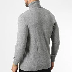Nouveau ⌛ Pull Col Roulé 6741 Gris Chiné de Classic Series 🛒 -Classic Series Soldes classic series 337012 6741 GRIS CHINE 20220915T151504 04