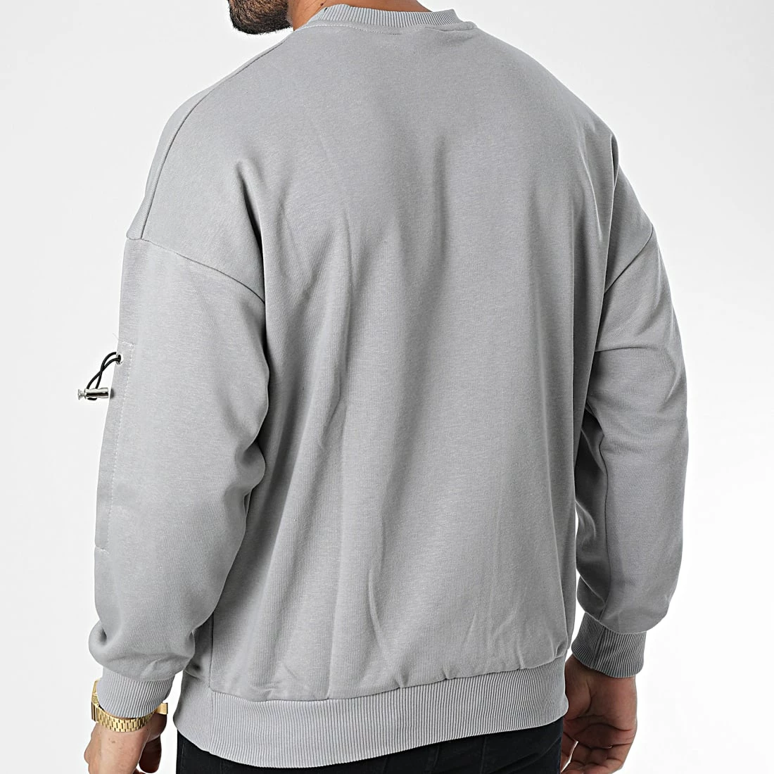 Meilleur prix 🔥 Sweat Crewneck 22-K076 Gris de Classic Series 😍 6 Meilleur prix 🔥 Sweat Crewneck 22-K076 Gris de Classic Series 😍 – Image 4