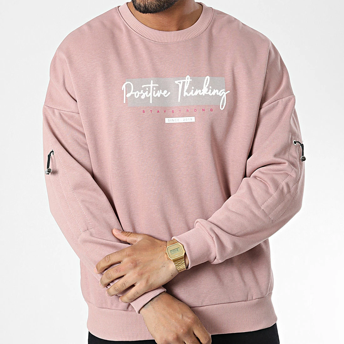Meilleure vente 😍 Sweat Crewneck 22-K076 Rose de Classic Series 🔔 5 Meilleure vente 😍 Sweat Crewneck 22-K076 Rose de Classic Series 🔔 – Image 3