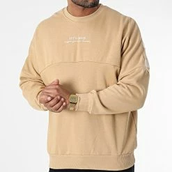 Remise 😉 Sweat Crewneck 22-K053 Beige de Classic Series 🔔 -Classic Series Soldes classic series 338027 22 K053 TAN 20220922T155703 03